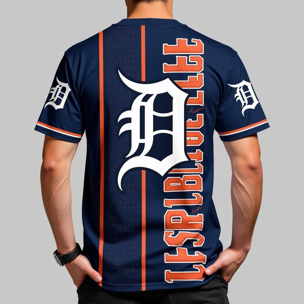 Custom Detroit Tigers T-shirt Design