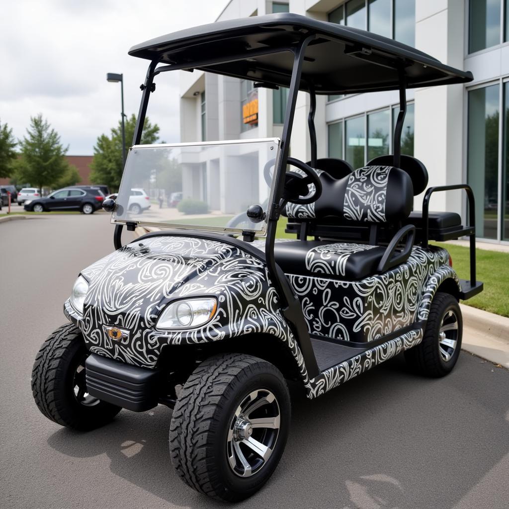 Custom Golf Cart Body Wrap Design