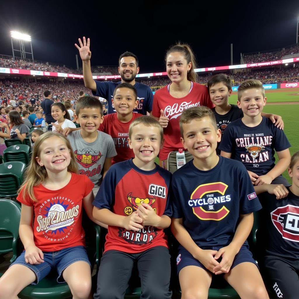 Cyclones Fans Enjoying Giveaway Night