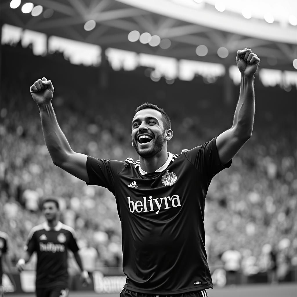 Daniel Fonseca celebrating a goal for Beşiktaş