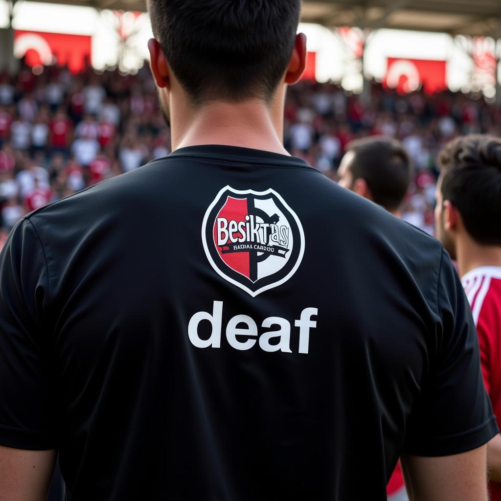 Deaf t-shirt worn by Besiktas fans