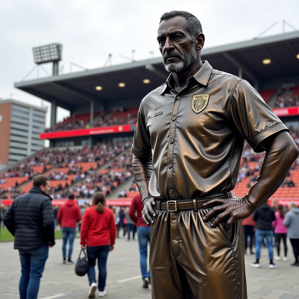 Dean McWilliams statue outside Beşiktaş stadium