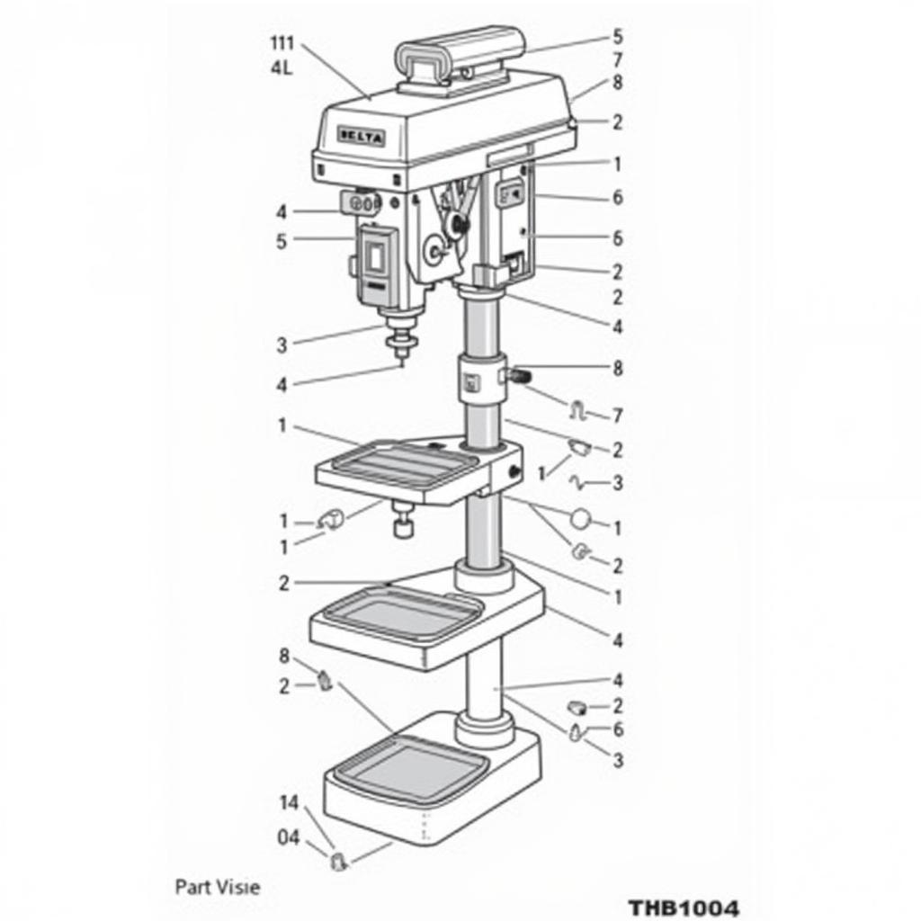 Delta 13/14 Series Exploded Diagram Example