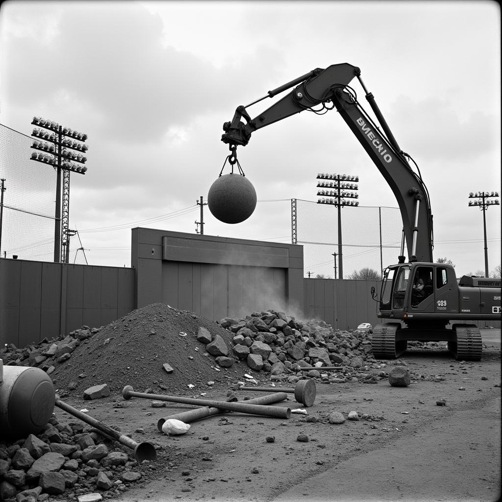 Demolition of a Classic Ballpark