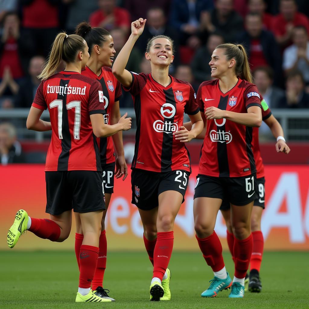 Denise Townsend Celebrating Goal