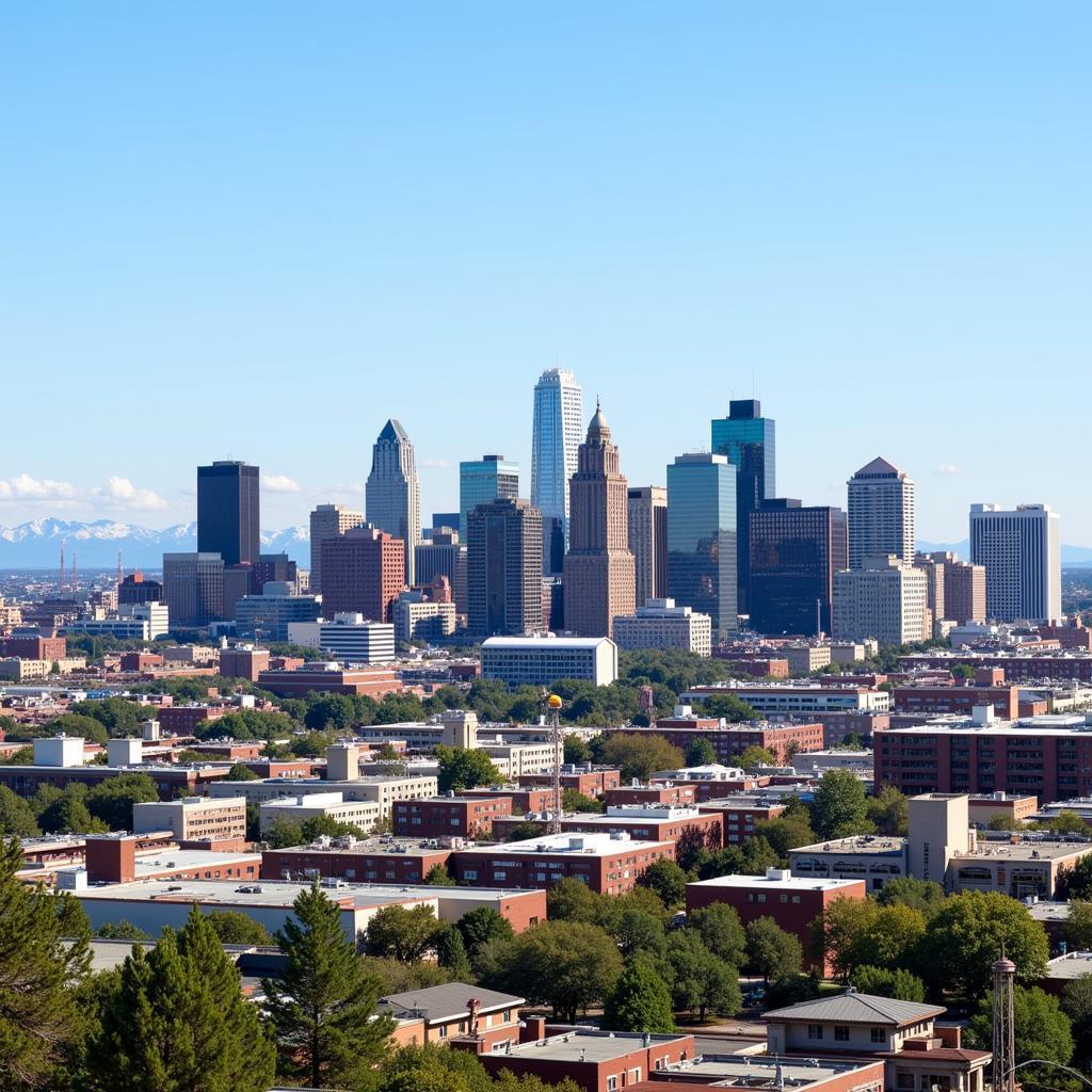 Denver Business District Skyline