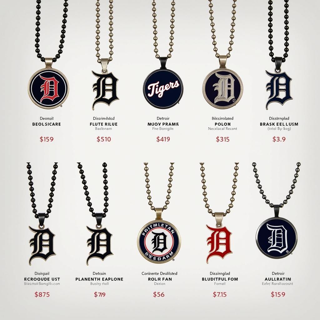 Detroit Tigers Necklaces in Various Styles