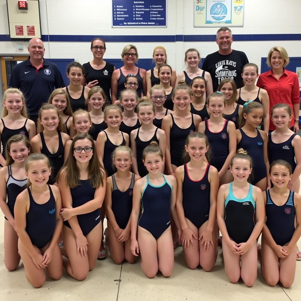 Devil Rays Swim Team Group Photo