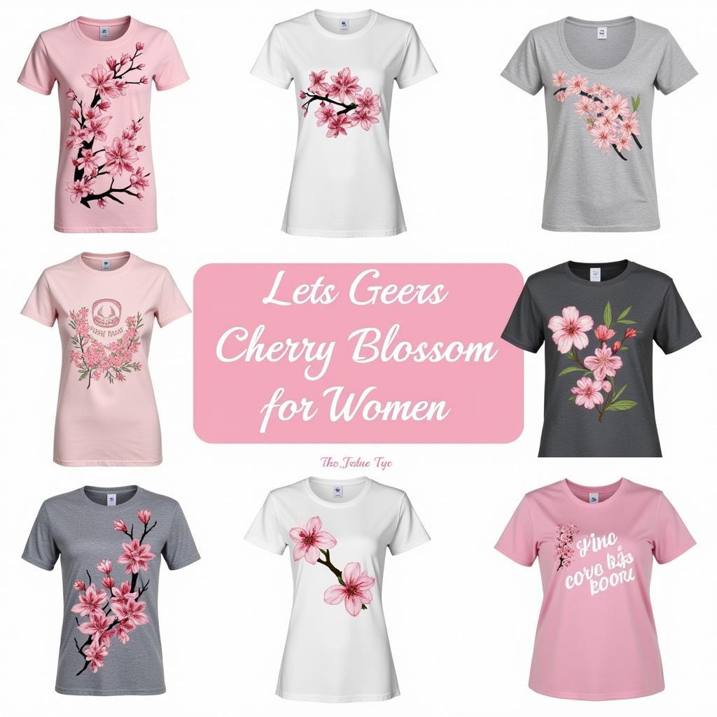 Different Cherry Blossom T-Shirt Styles Available