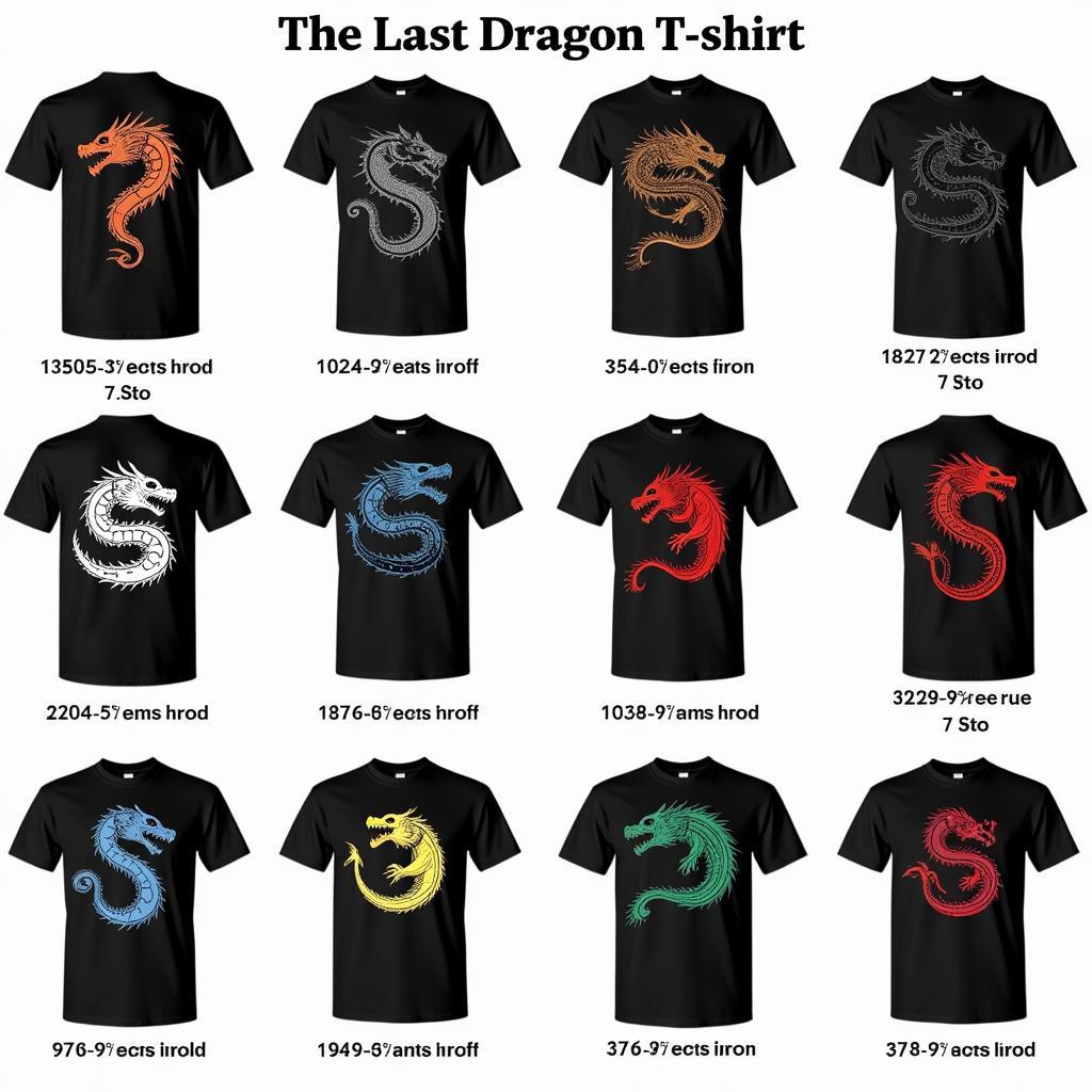 Different Versions of the Last Dragon T-Shirt