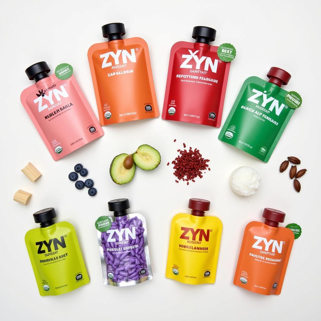 Various flavors of ZYN pouches available on the market