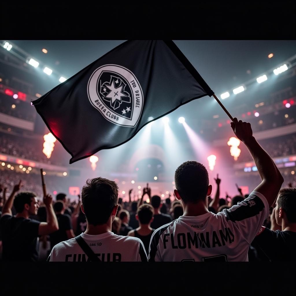 Besiktas flags wave during Diplo's performance