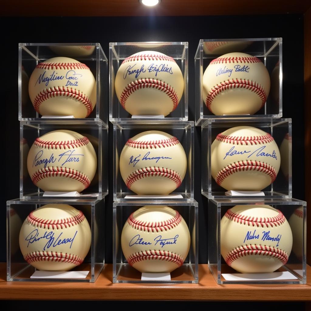 Displaying a Signed Baseball Collection