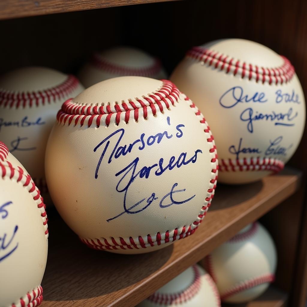 Displaying and caring for autographed memorabilia