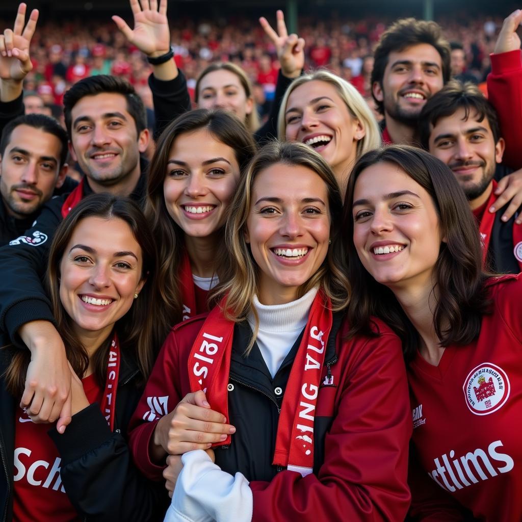 Diverse Beşiktaş Fans Celebrating