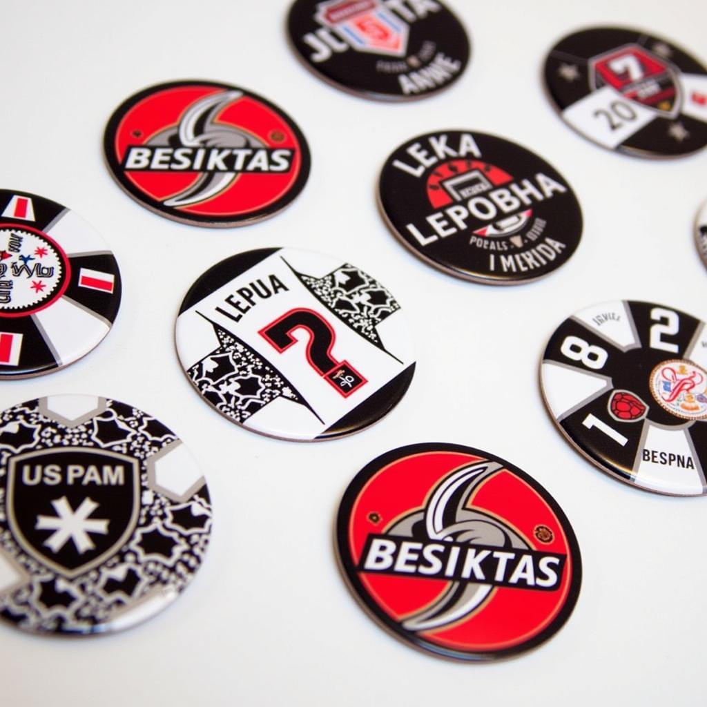 DIY Besiktas Magnets with Adhesive Magnet Sheet