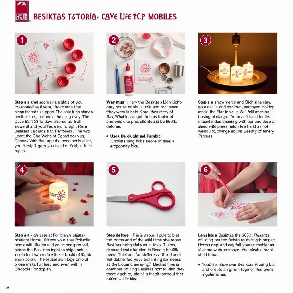 DIY Besiktas Tea Light Mobile Tutorial