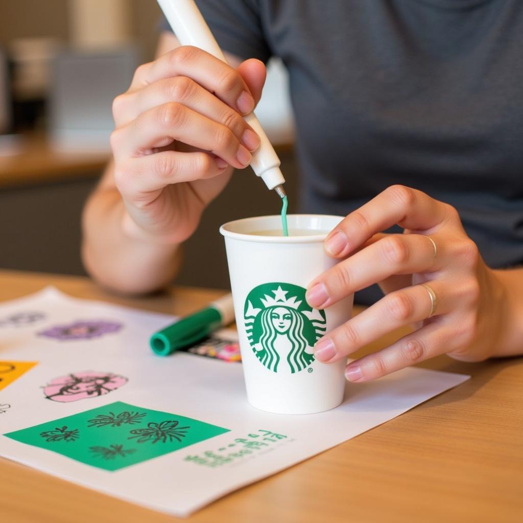 DIY Custom Starbucks Cup with Name