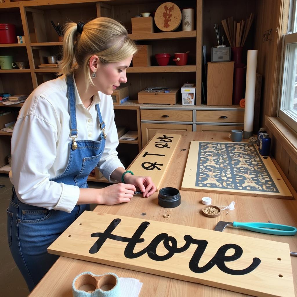 DIY Horse Name Plate Project