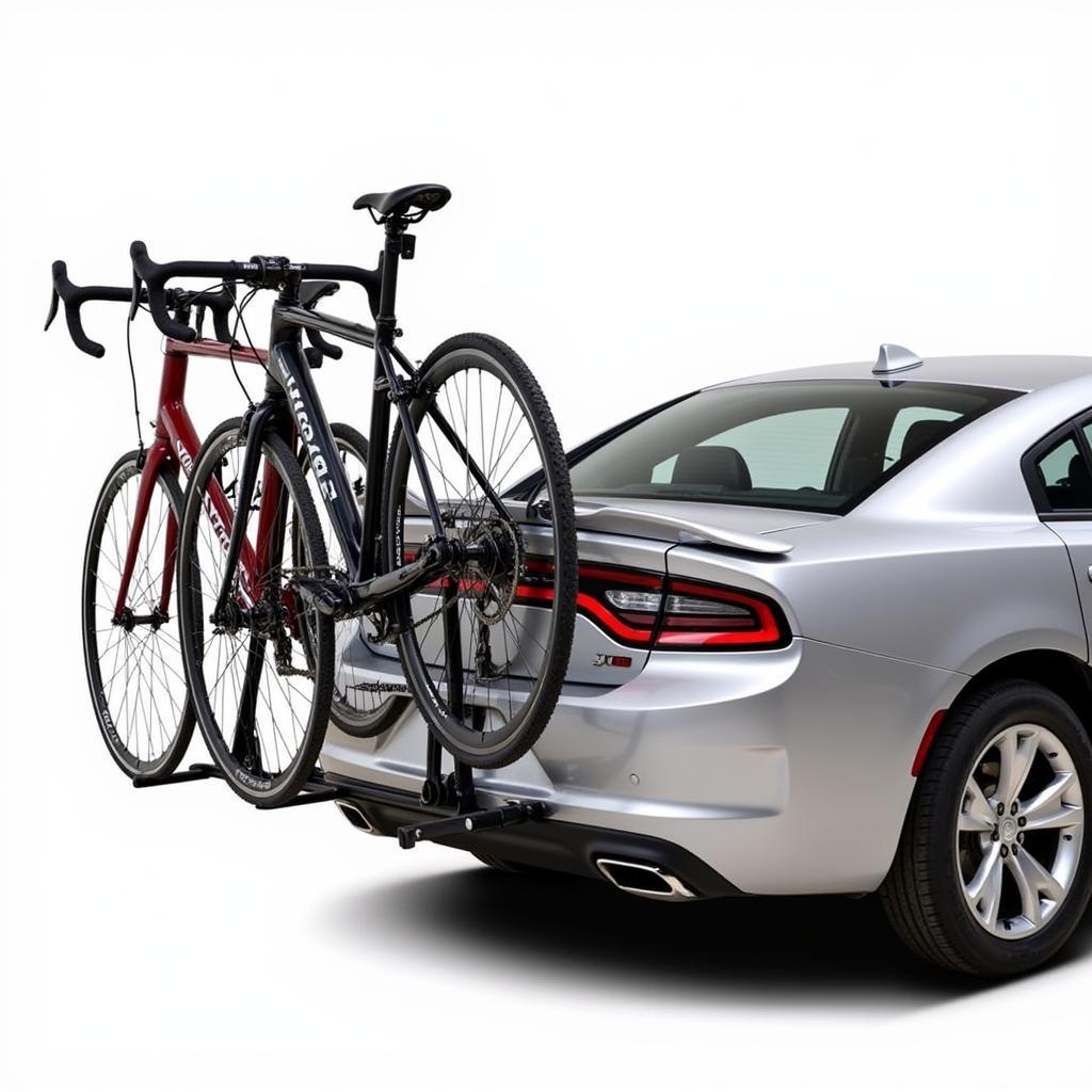 Dodge Charger with Trunk Mounted Bike Rack