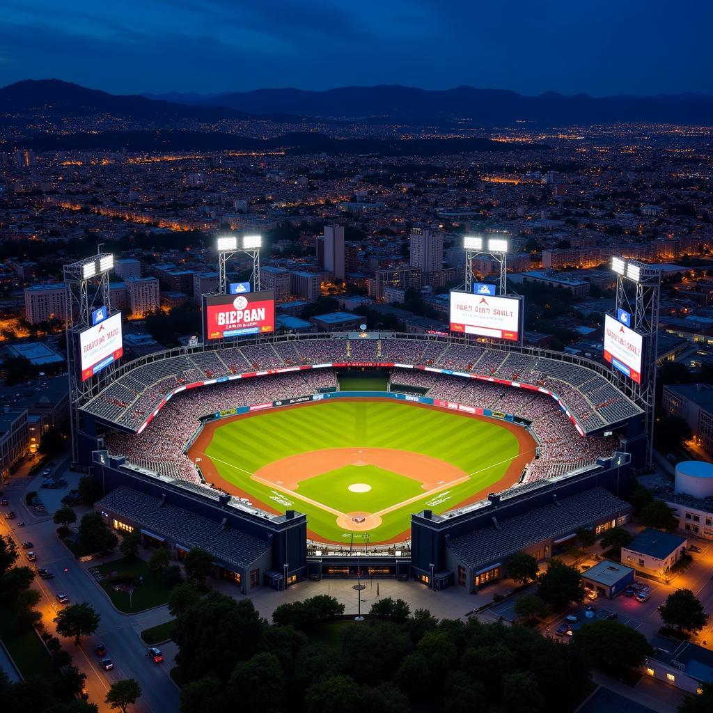 Dodger Stadium Aerial View