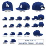 Dodgers BP Hat Through the Years