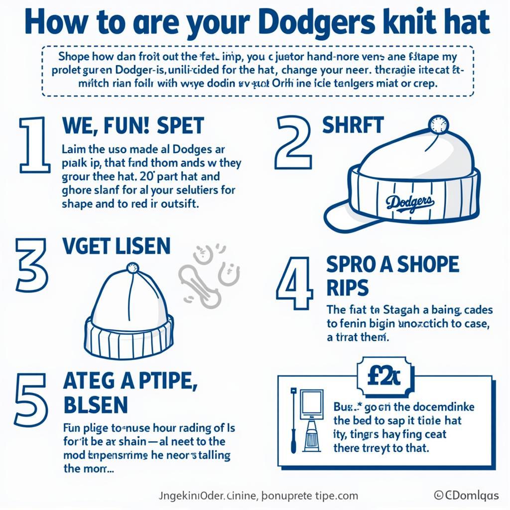 Dodgers knit hat care