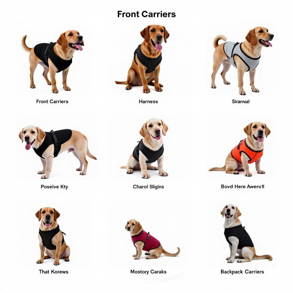 Different Types of Dog Carrying Harnesses