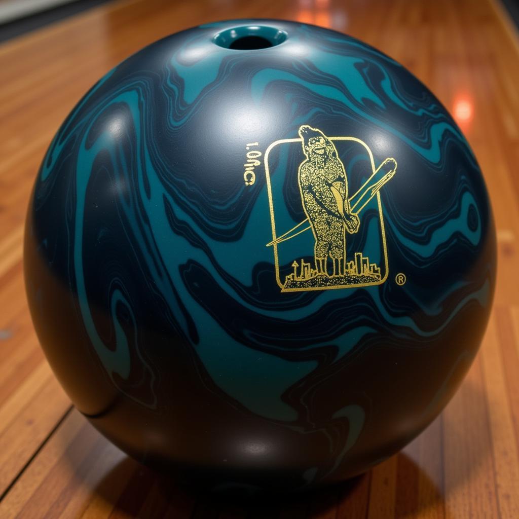 Bowling ball for dry lanes