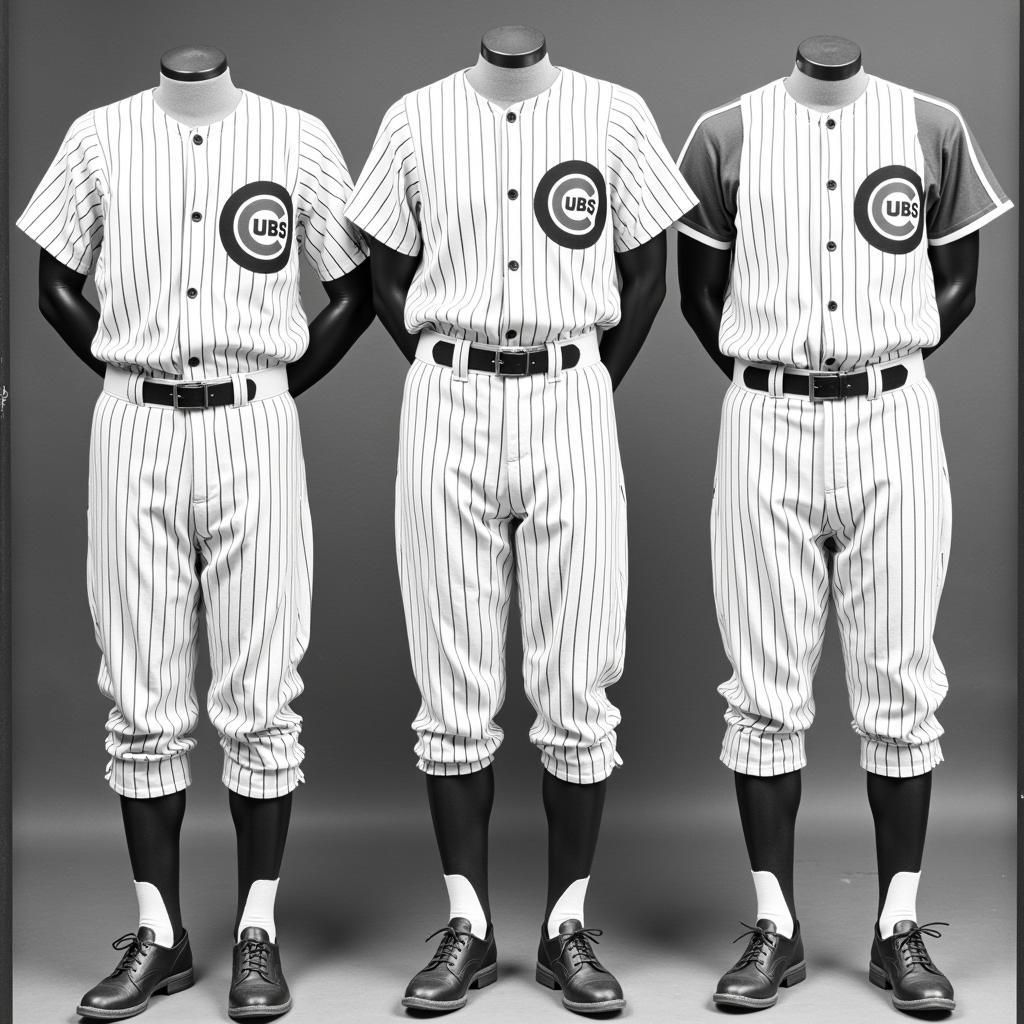 Early Chicago Cubs Uniforms