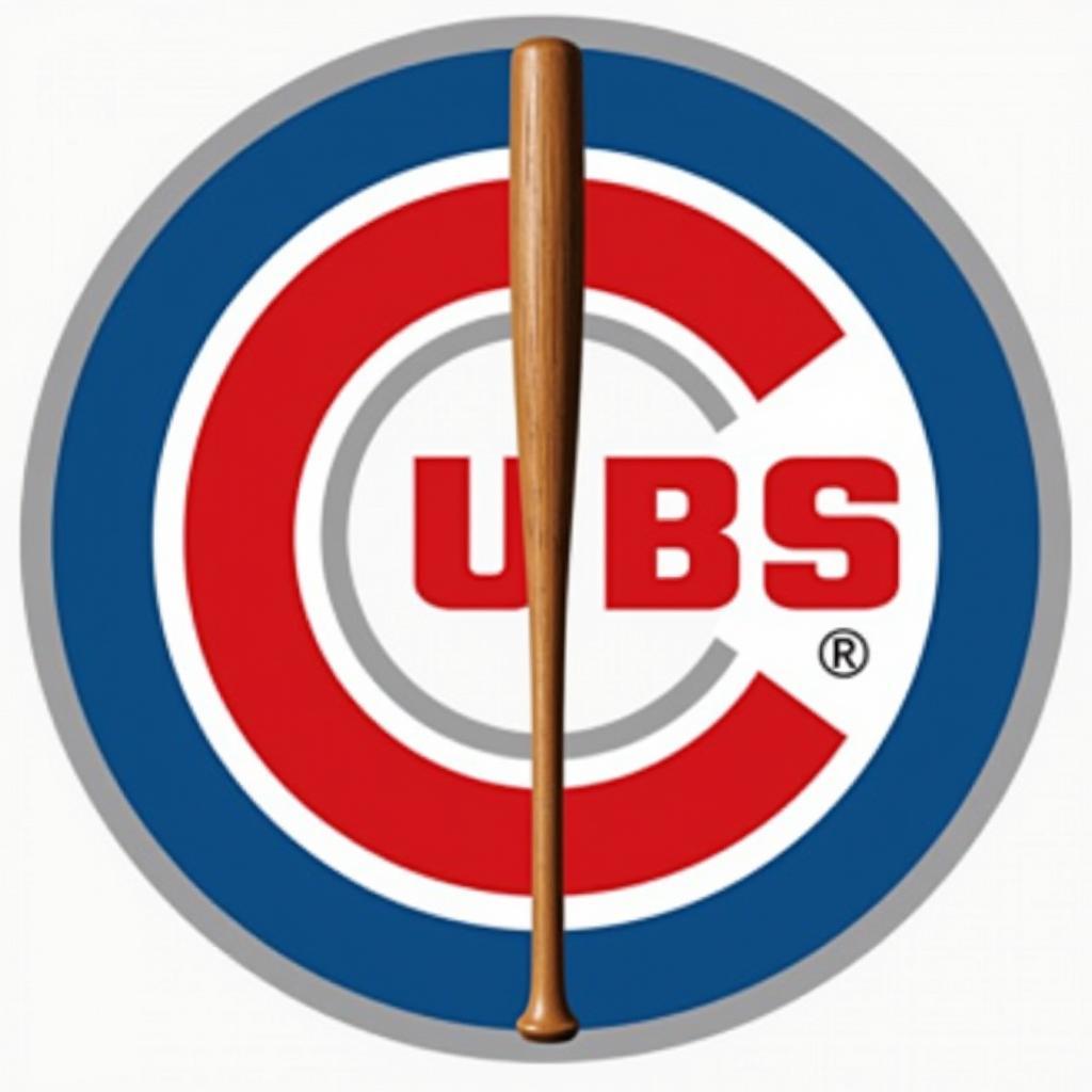 Chicago Cubs Early Logo with Intertwined C and Bat