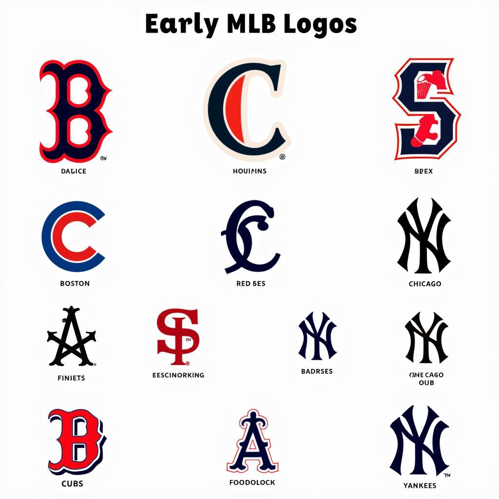 Early MLB Logos: Simplicity and Tradition