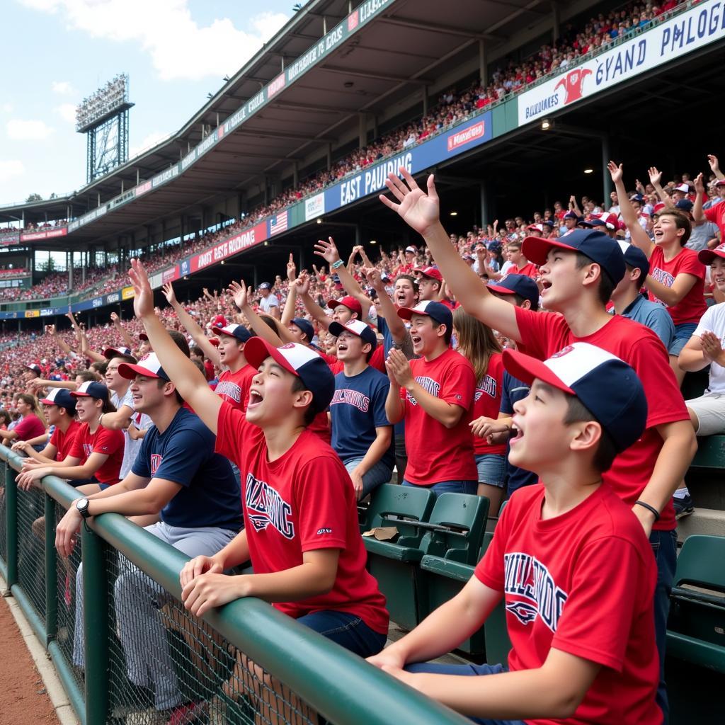 East Paulding Baseball Fans Cheering for Their Team