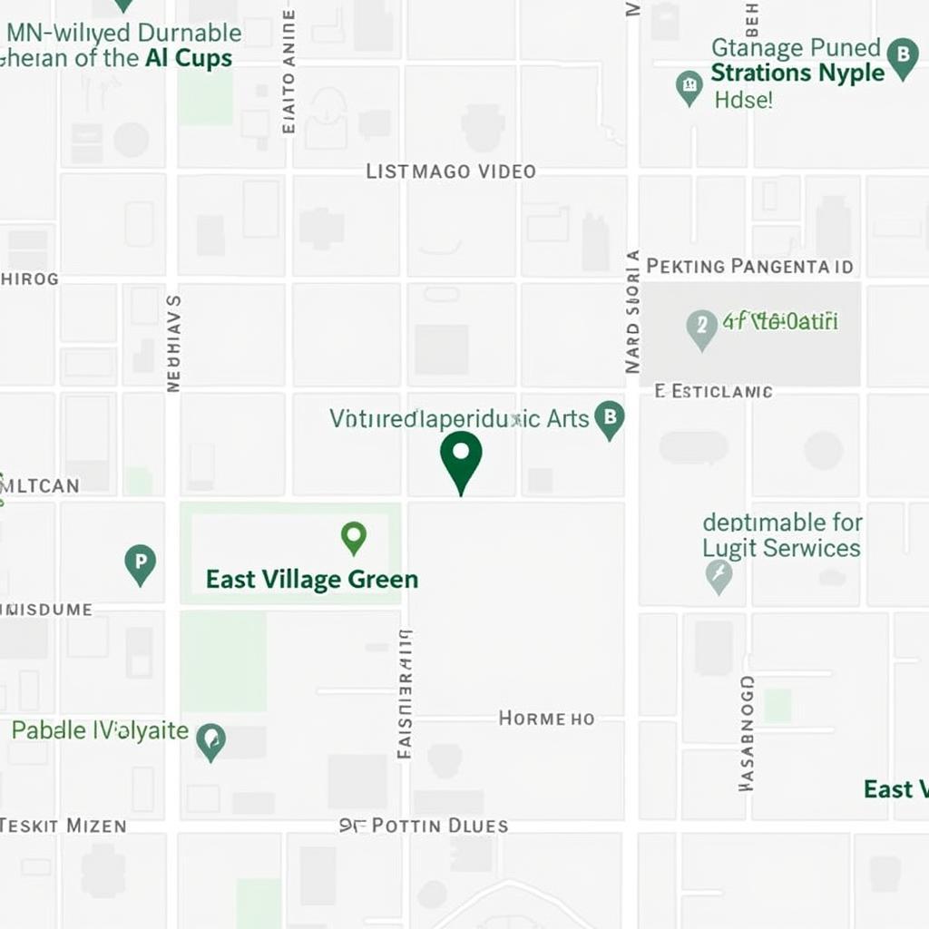 East Village Green Location Map