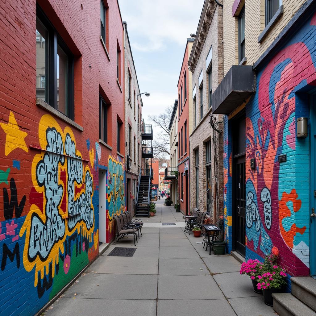 Vibrant Street Art Scene in New York City's East Village