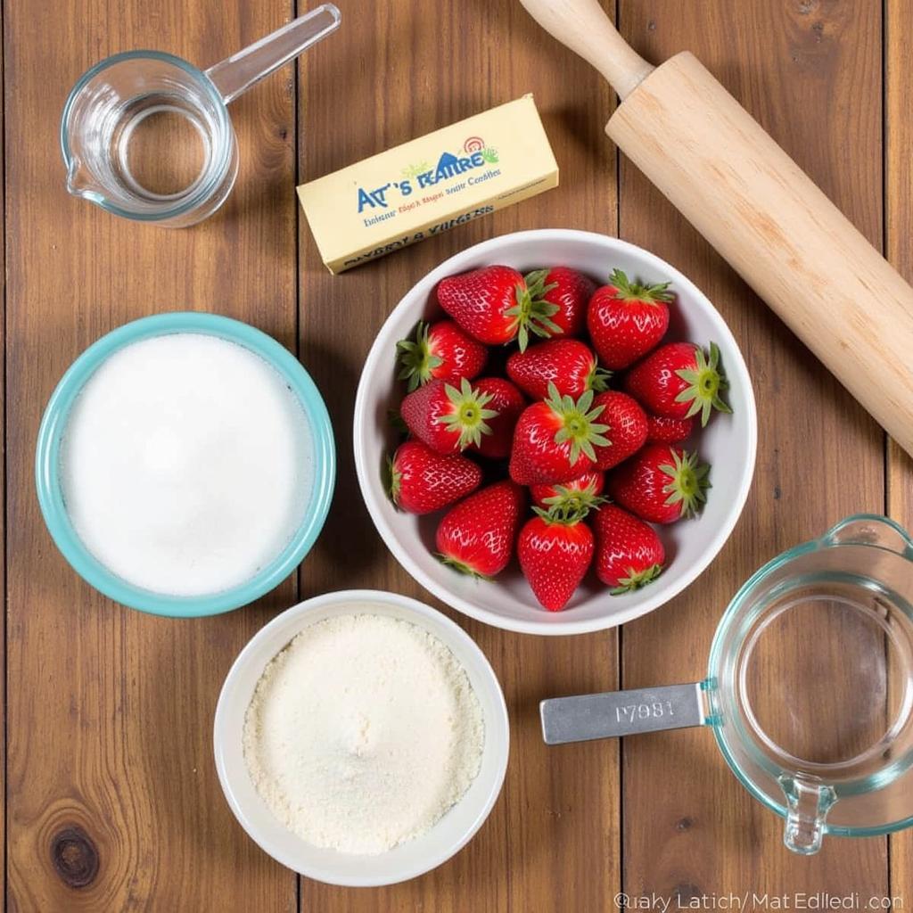 Ingredients for Strawberry Pie