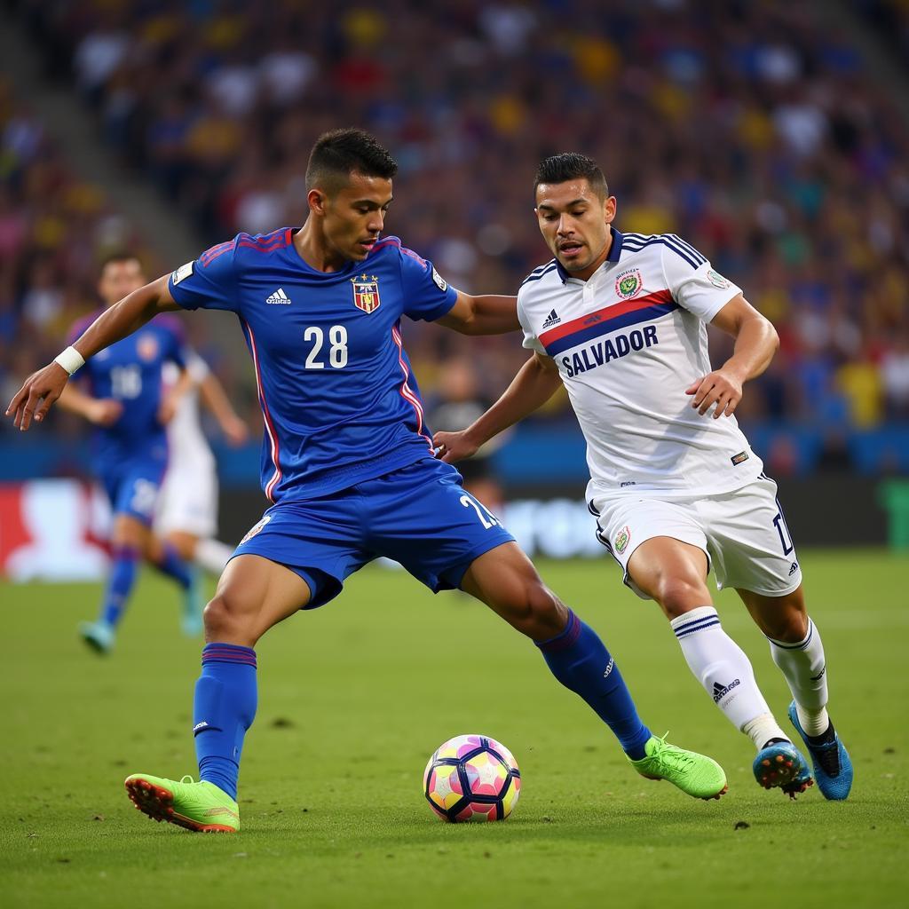 El Salvador National Team in Action