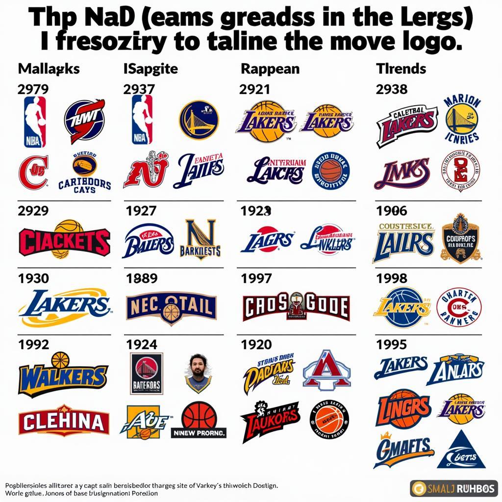 Evolution of NBA Logos