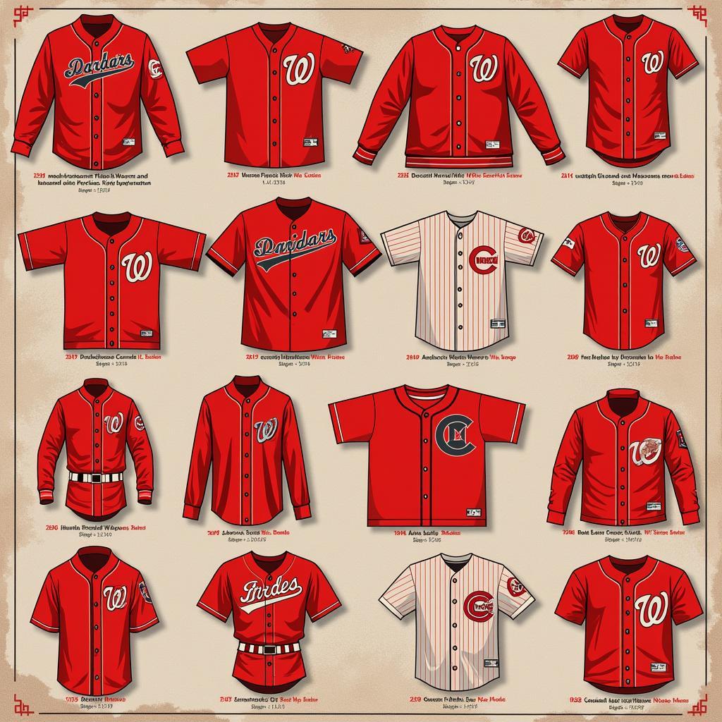 Evolution of Red Baseball Uniforms Through the Years