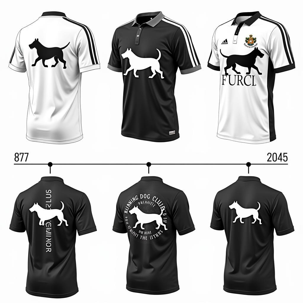 The evolution of the running dog shirt design through the decades