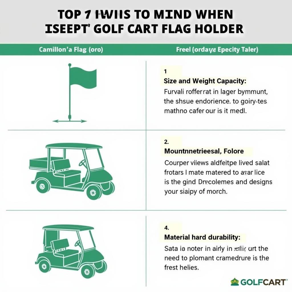 Factors to Consider for Choosing Golf Cart Flag Holders