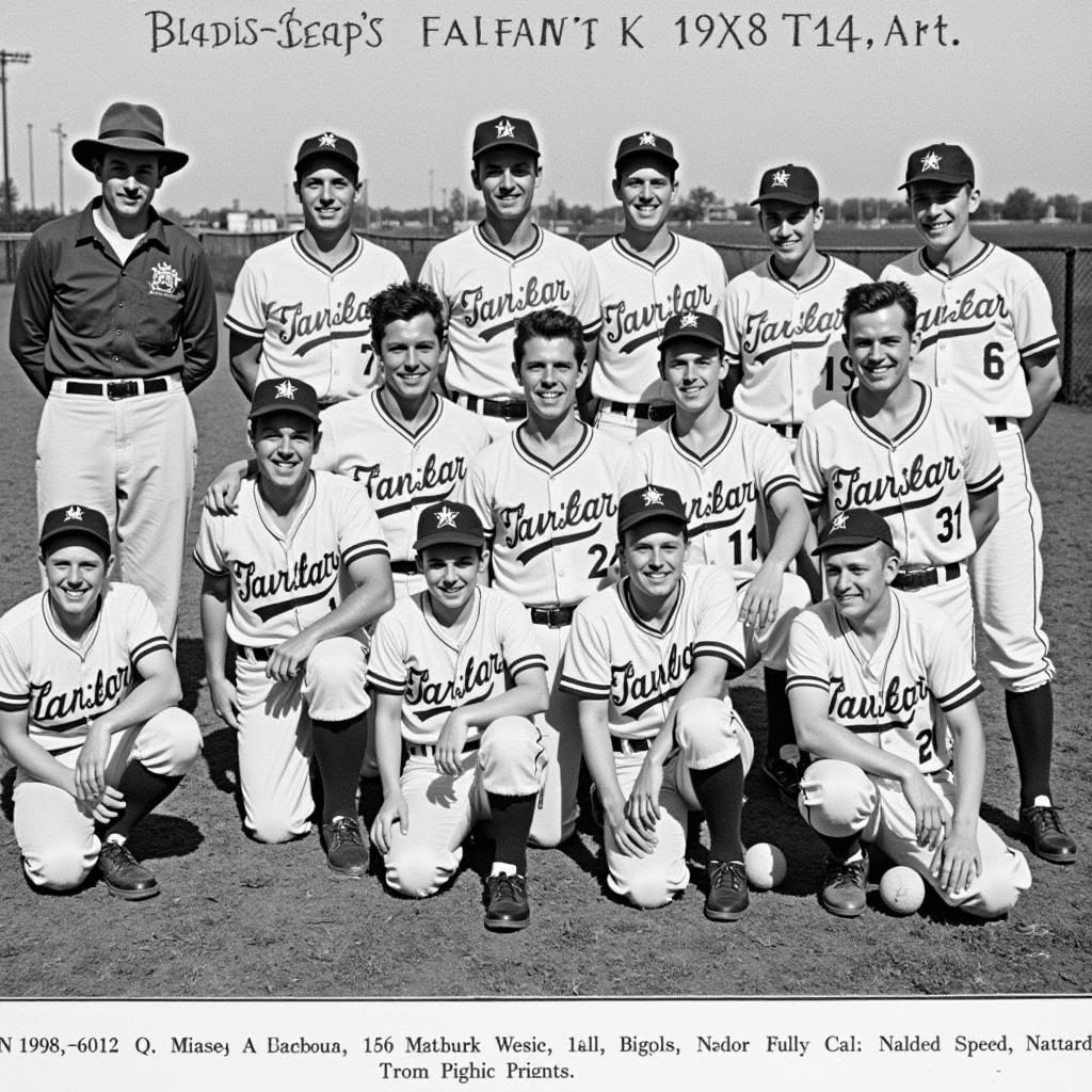 Fairfax Stars Baseball historic photograph