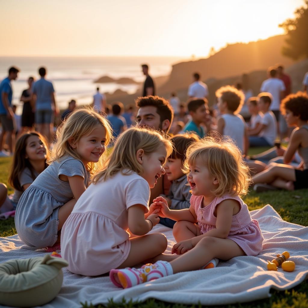 Families Enjoying Dana Point Concert