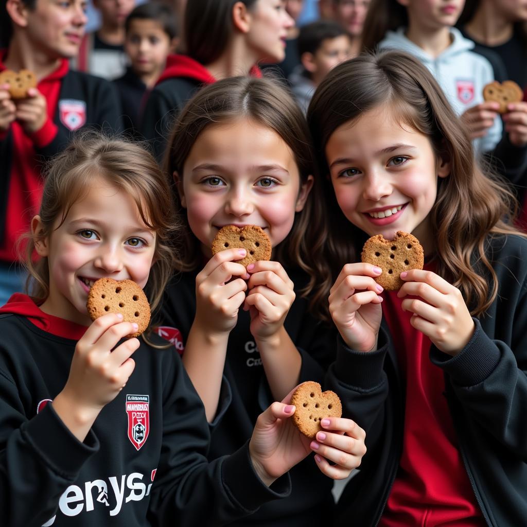 Besiktas JK Fans Enjoying Gray's Cookies