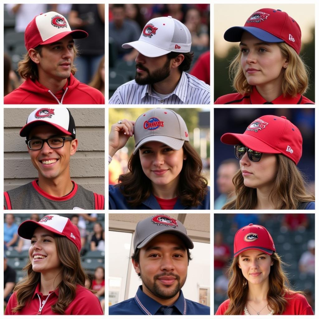 Fans Wearing Cleveland Indians Chief Wahoo Hats