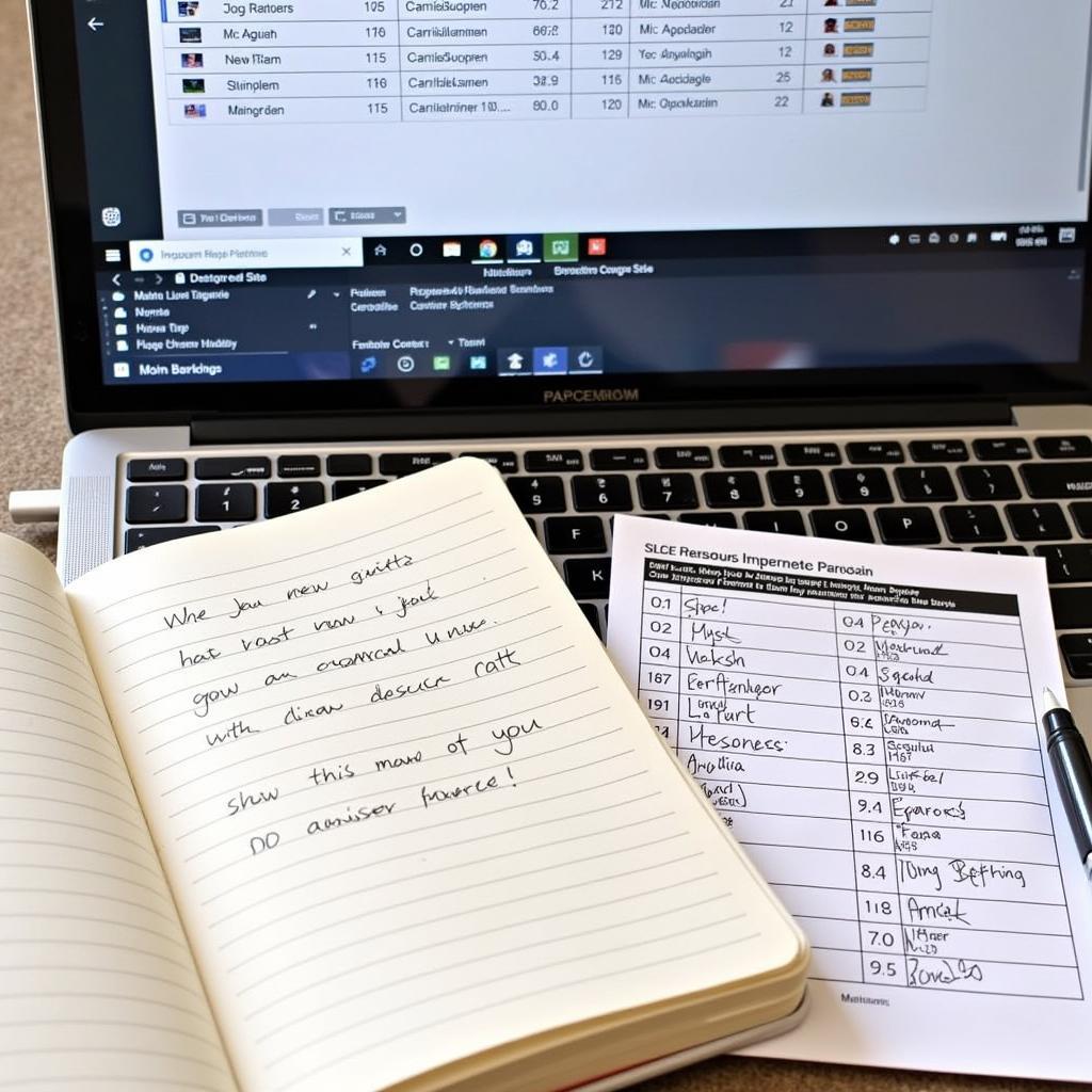 Fantasy baseball draft essentials: Laptop, notepad, pen, and a printable cheat sheet