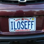 Fantasy Football Loser License Plate