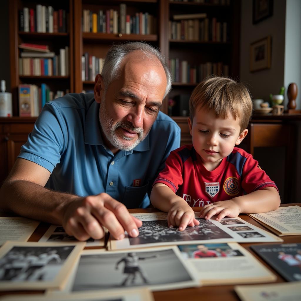 Father and Son Sharing Besiktas Memories