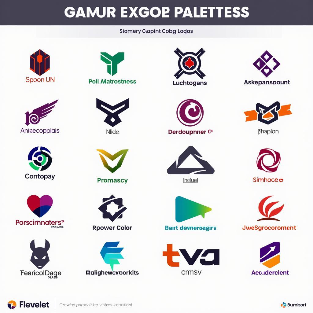 Gaming Logo Color Palette Inspiration