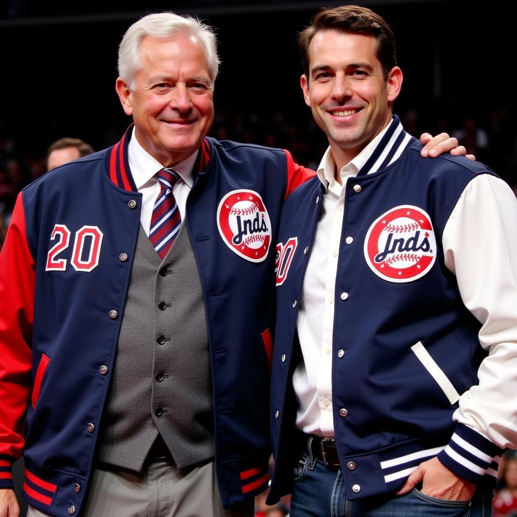 Father and Son Hall of Famers being inducted into the hall